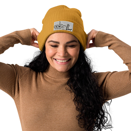 Organic ribbed beanie